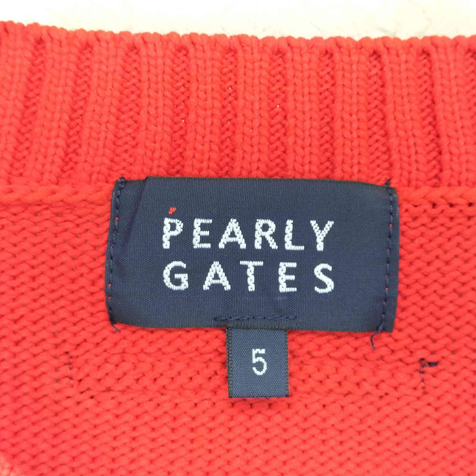 パーリーゲイツ PEARLY GATES インターシャクルーネックニット ウサギ