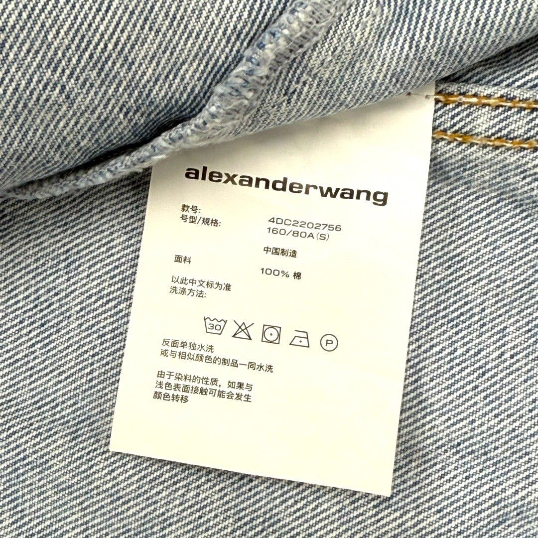 未使用品】 アレキサンダーワン ロゴデニムジャケット Sサイズ Gジャン