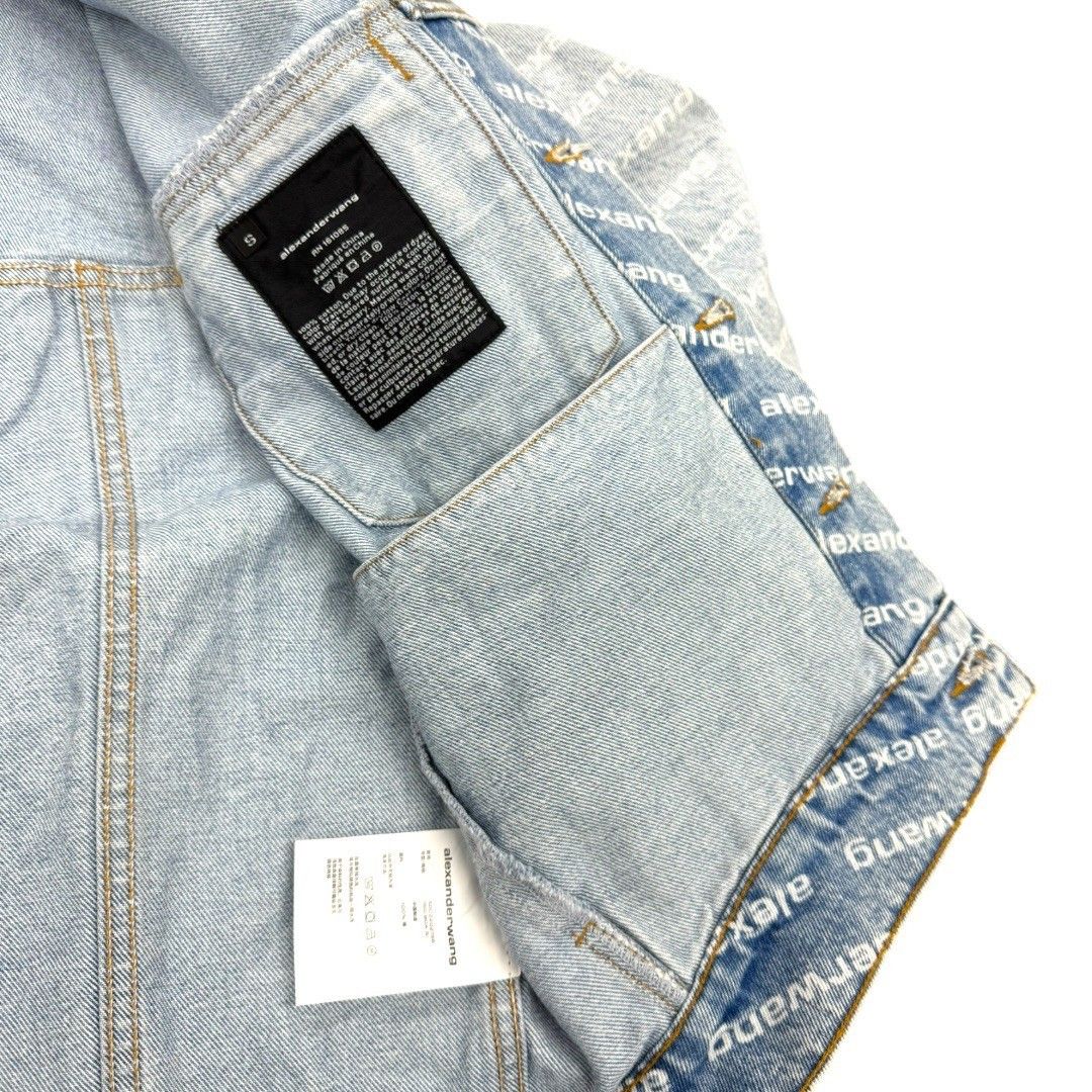 未使用品】 アレキサンダーワン ロゴデニムジャケット Sサイズ Gジャン