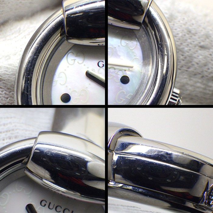 グッチ GUCCI 腕時計 バングルウォッチ 1400L ラウンド GG ロゴ