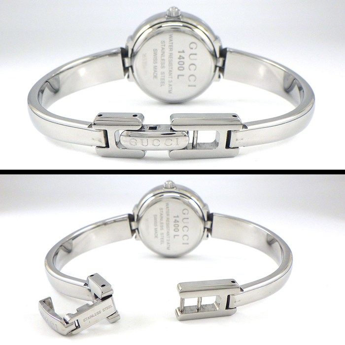 グッチ GUCCI 腕時計 バングルウォッチ 1400L ラウンド GG ロゴ