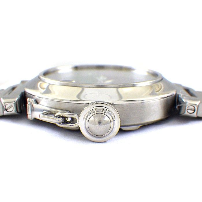 カルティエ Cartier 腕時計 パシャC ブラック文字盤 デイト 夜光針 SS 自動巻き