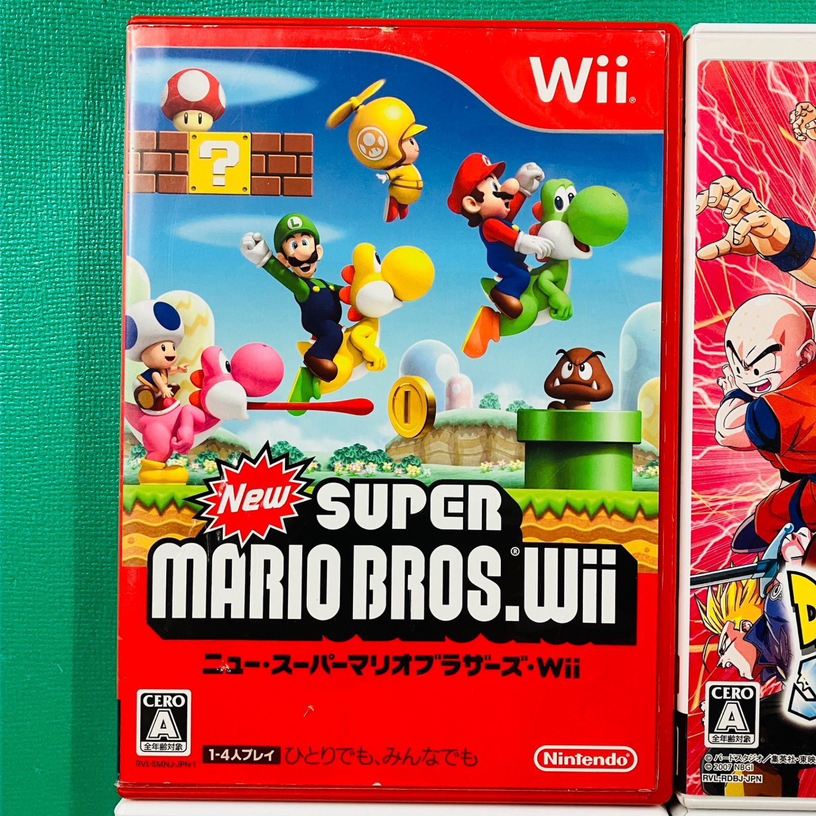 4点セット】Wii Newスーパーマリオブラザーズ ドラゴンボールZ ス