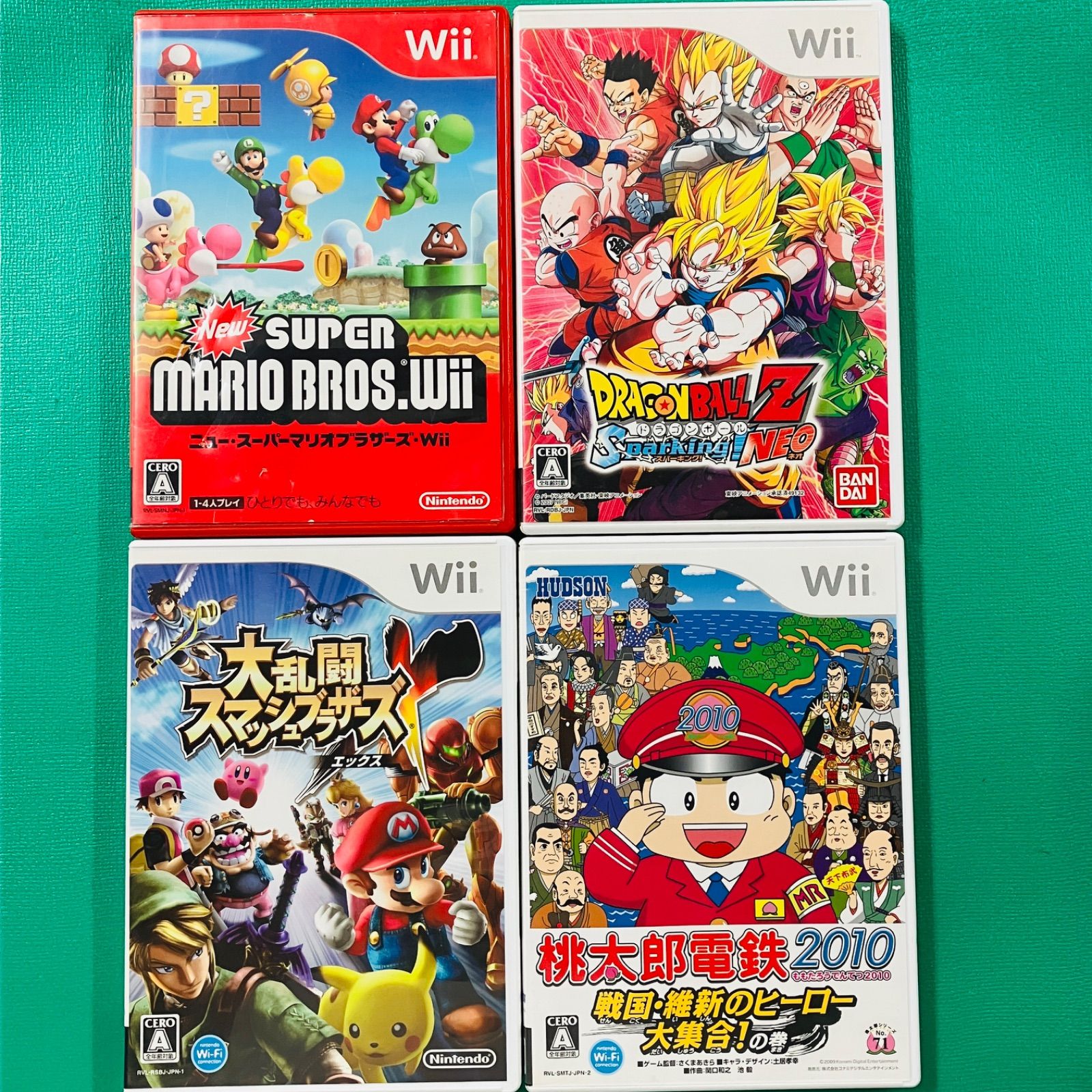 4点セット】Wii Newスーパーマリオブラザーズ ドラゴンボールZ ス