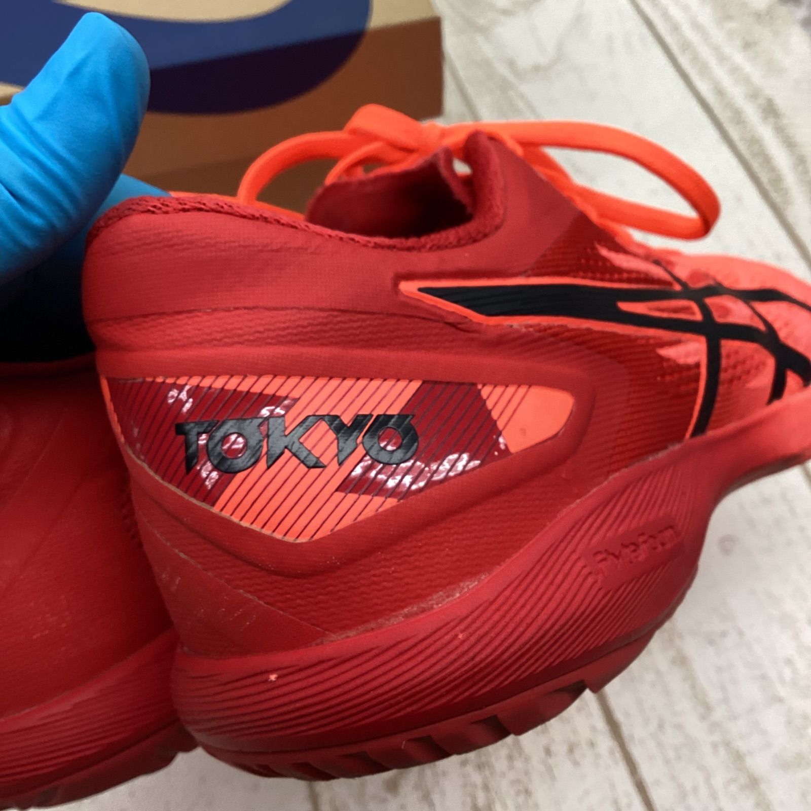 中古品】ASICS Attack Dominate FF2 Tokyo 卓球シューズ 23cm 箱あり 