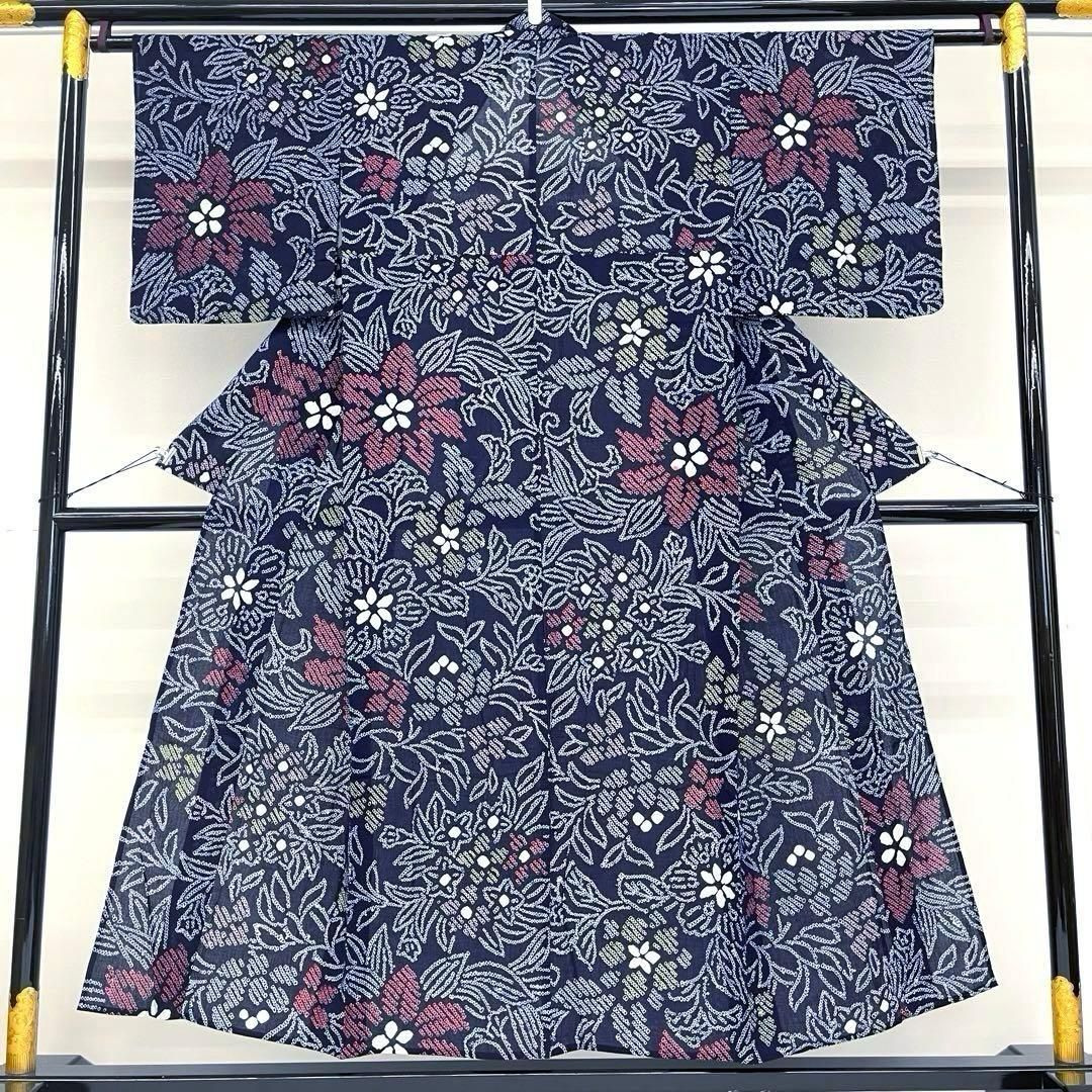 着物と帯 時流】Y25790ts◇本場有松鳴海絞り浴衣◇手縫い仕立て 美品