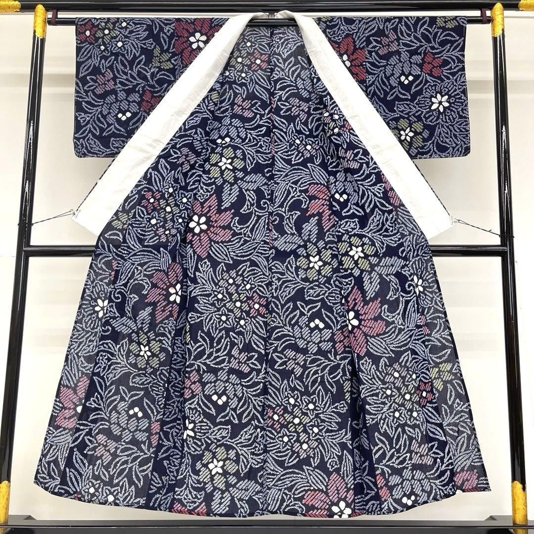 着物と帯 時流】Y25790ts◇本場有松鳴海絞り浴衣◇手縫い仕立て 美品