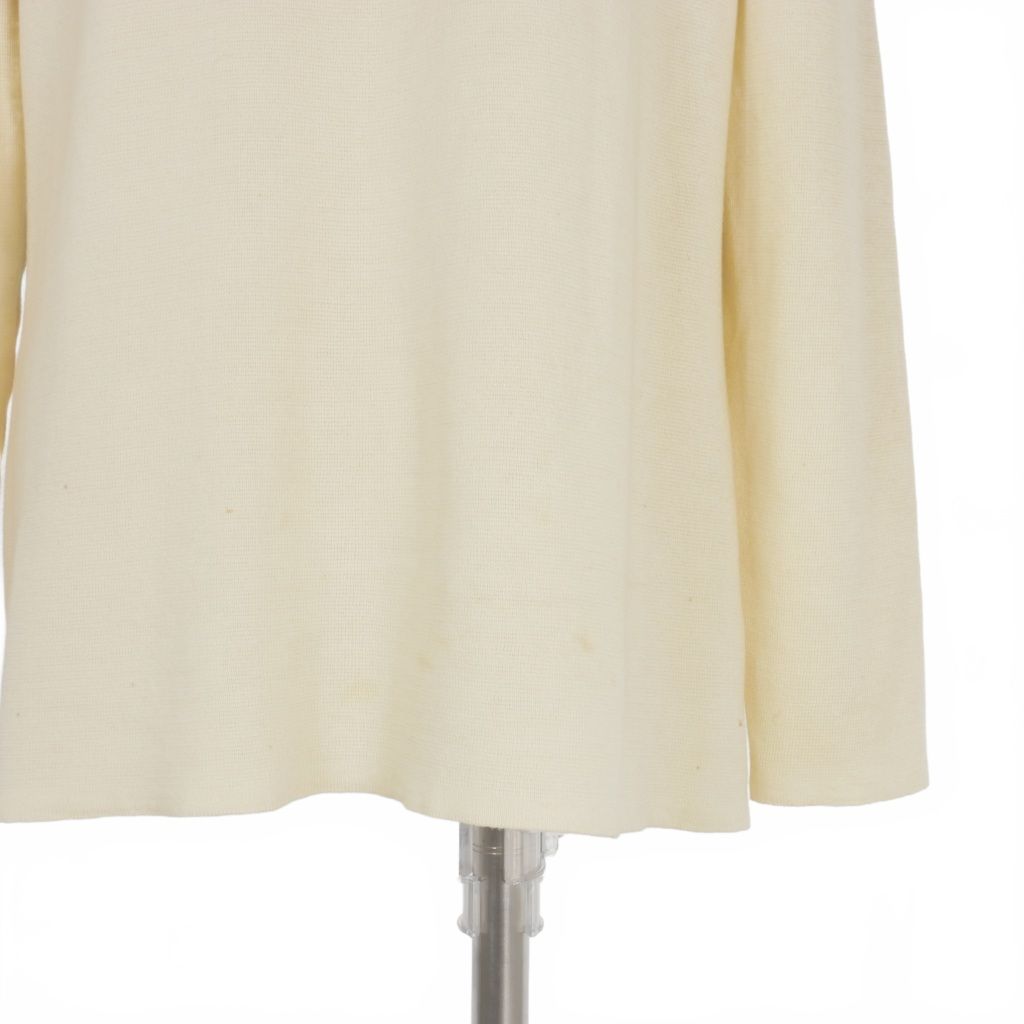 エルメス HERMES ヴィンテージ スカーフ柄 シルク コットン ニット S