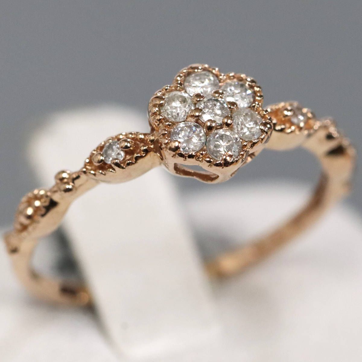 K10PGダイヤモンドリング D0.18 1.0g #8 - メルカリ