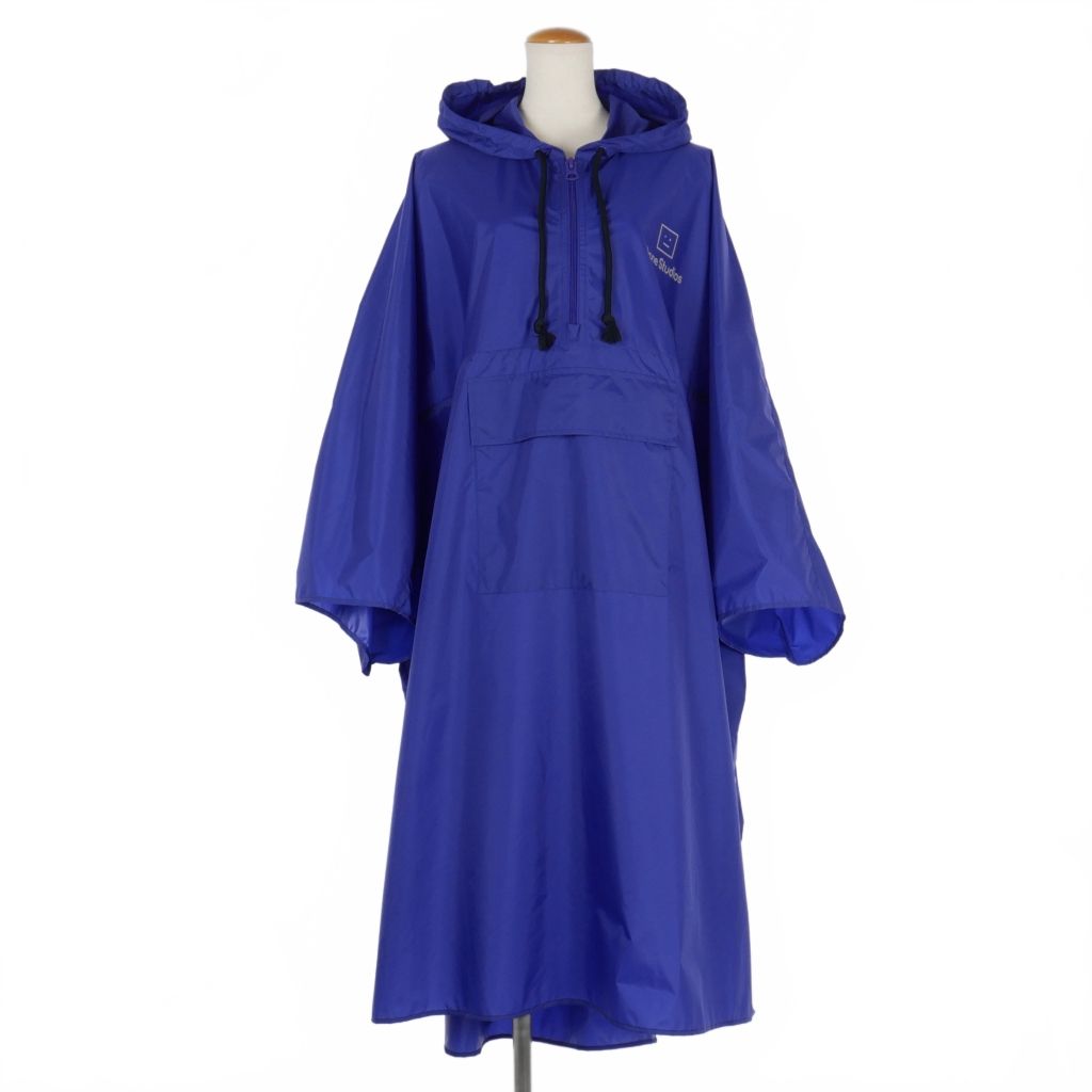 アクネ ストゥディオズ Acne Studios リフレクティブ フェイス ポンチョ コート S/M 紫 パープル FA-UX-OUTW000023