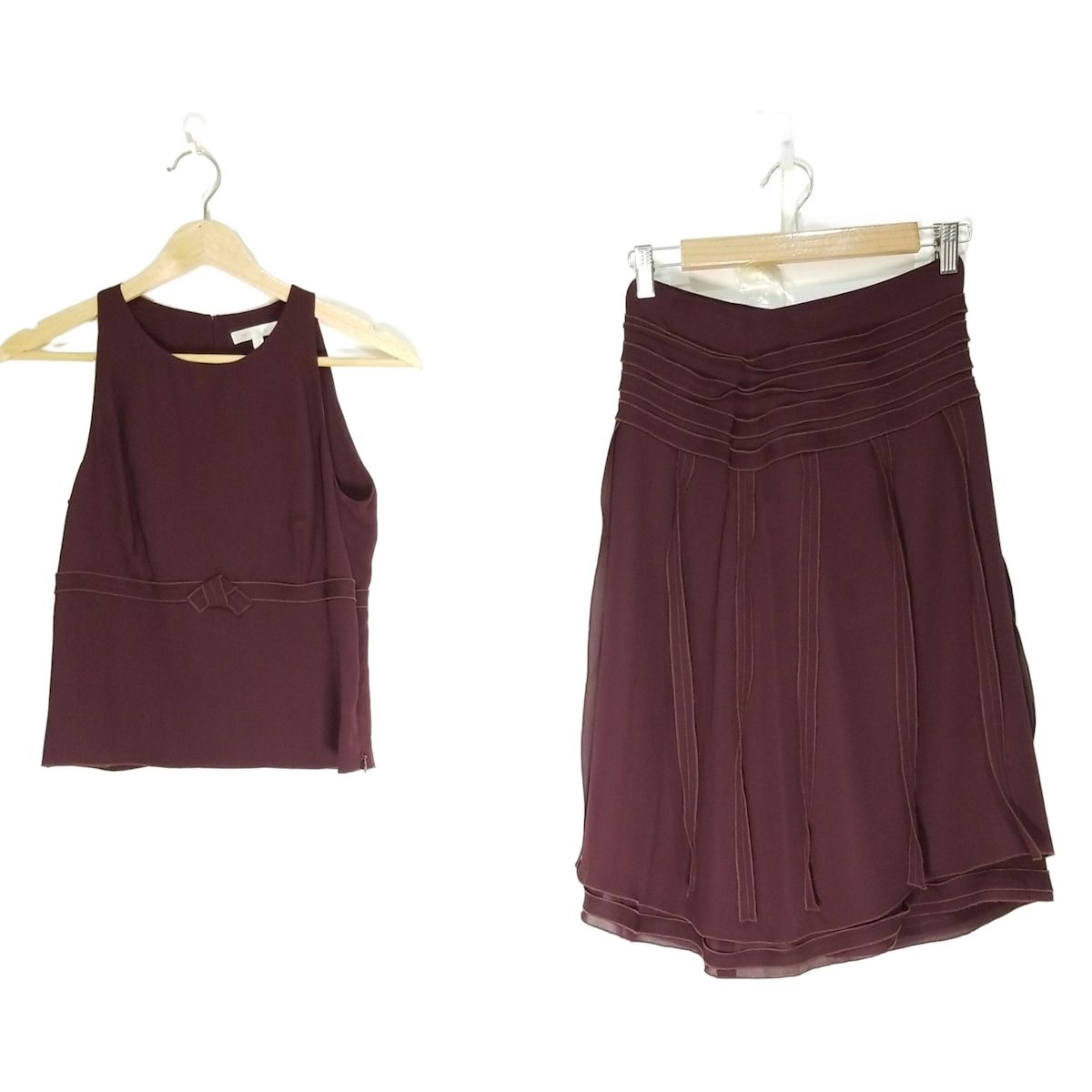 PAULEKA ポールカ スカートセットアップ レディース ボルドー
