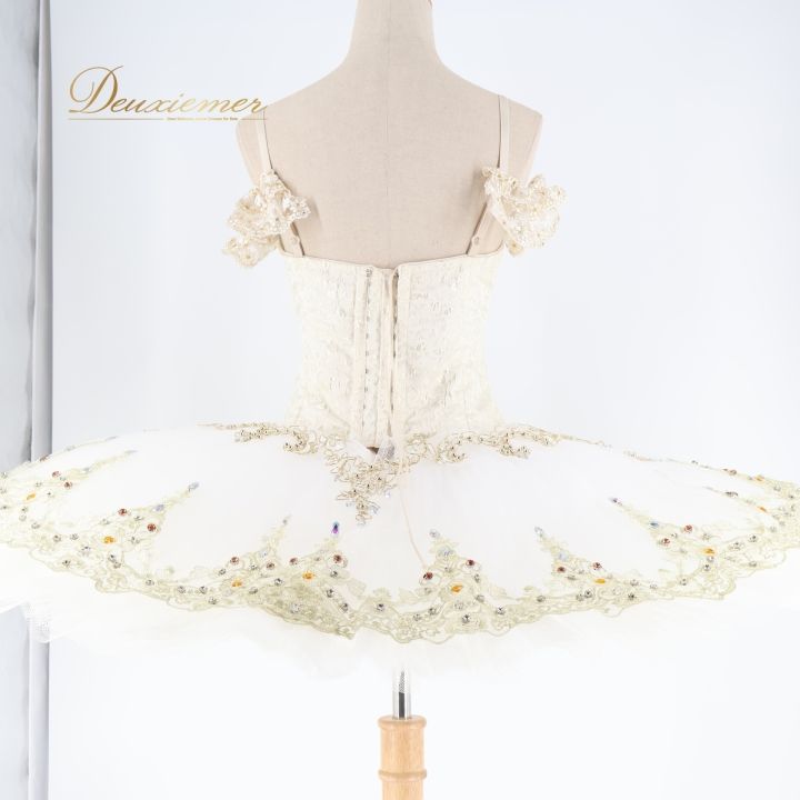 バレエ 衣装 チュチュ エトワール ドンキ 花嫁 白 金 コンクール 発表