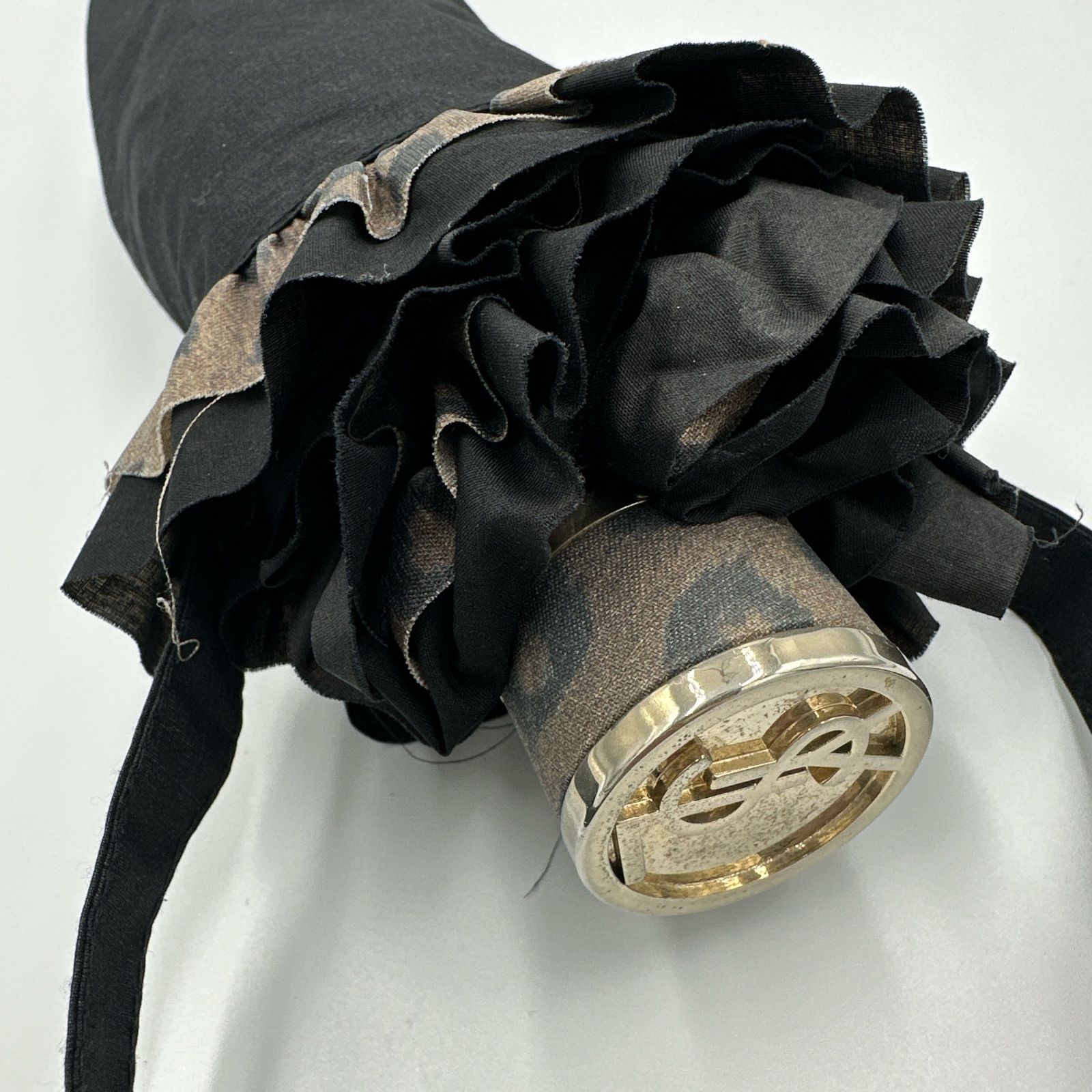 ▪️イヴサンローラン YVES SAINT LAURENT 折りたたみ日傘 晴雨兼用