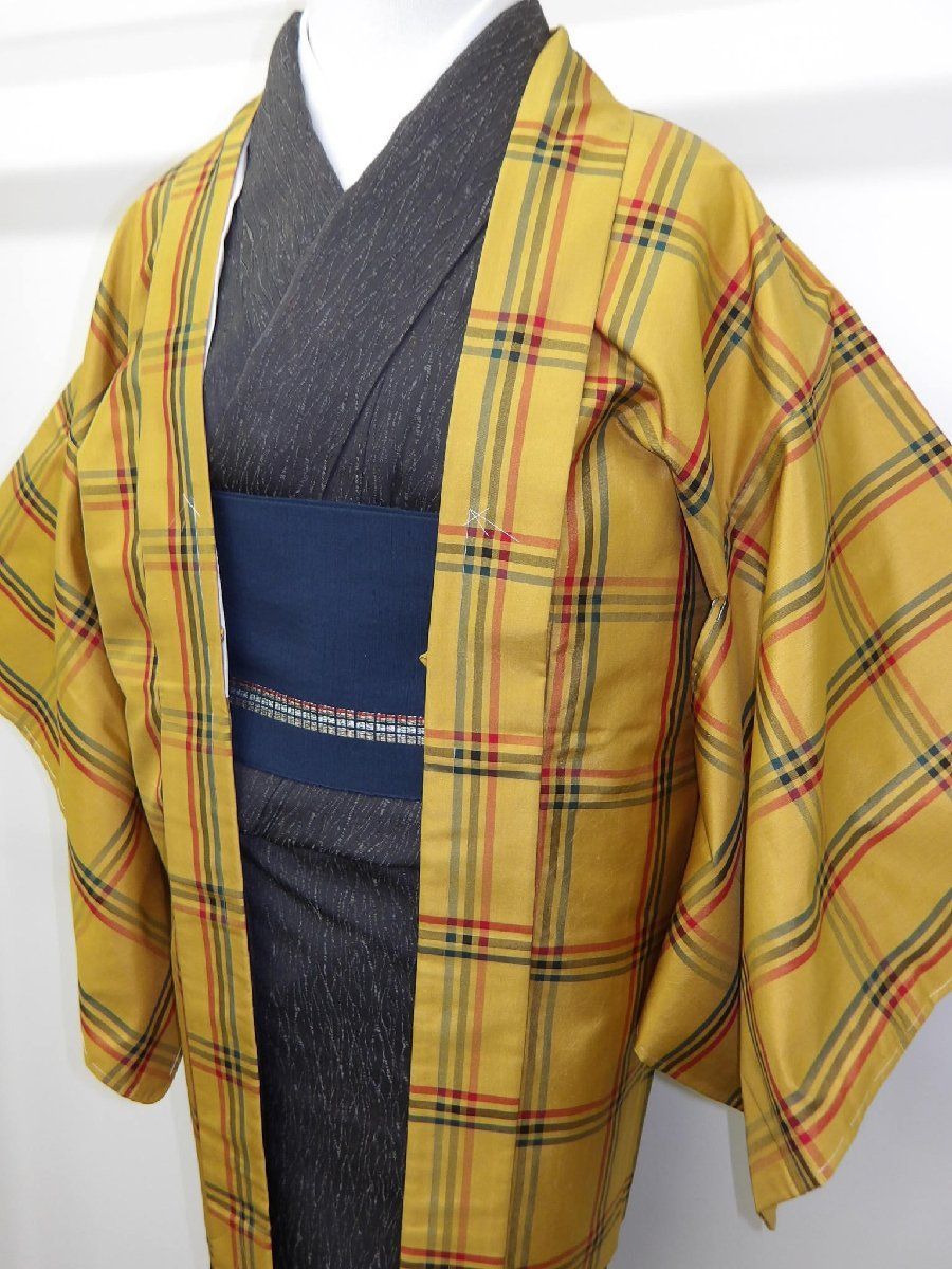 P41088 大島紬 羽織 k - メルカリ