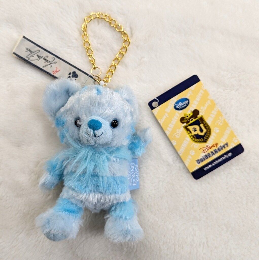 ディズニーストア バッジつきキーチェーン UniBEARsity スフレ(青