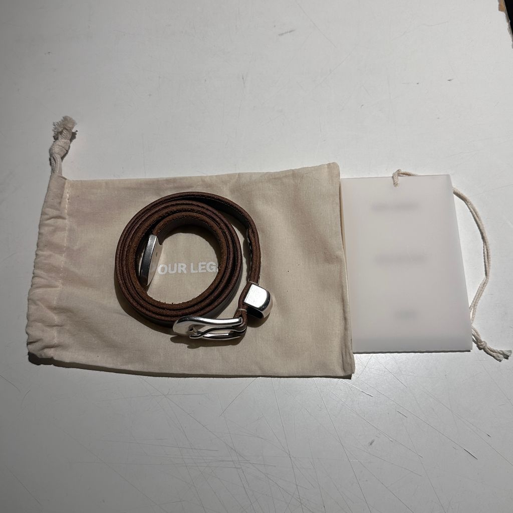 OUR LEGACY アワーレガシー 2 CM BELT Brown Leather レザーベルト ブラウン 表参道A 11