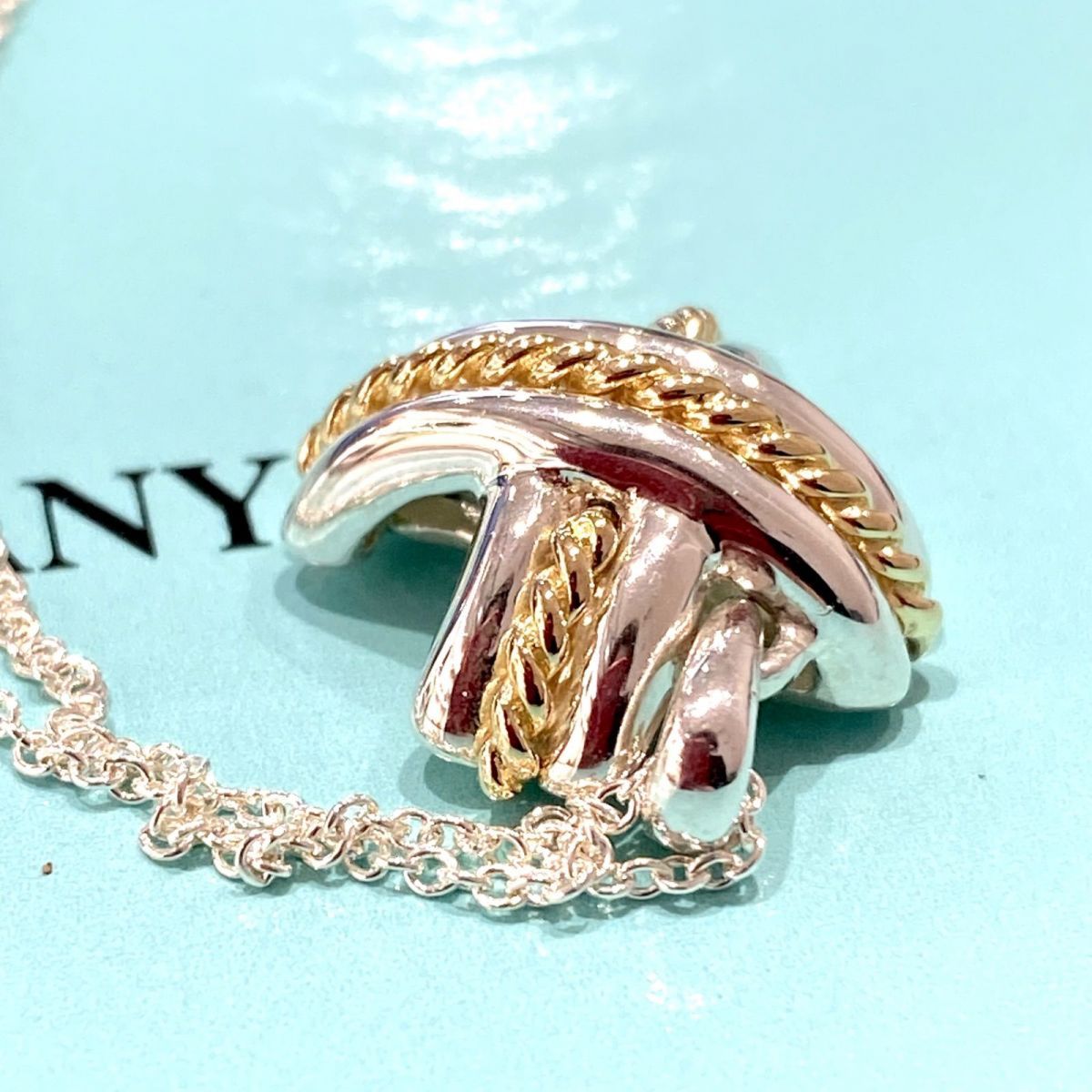 人気シリーズ】TIFFANY&Co. ティファニーシグネチャークロス コンビ 