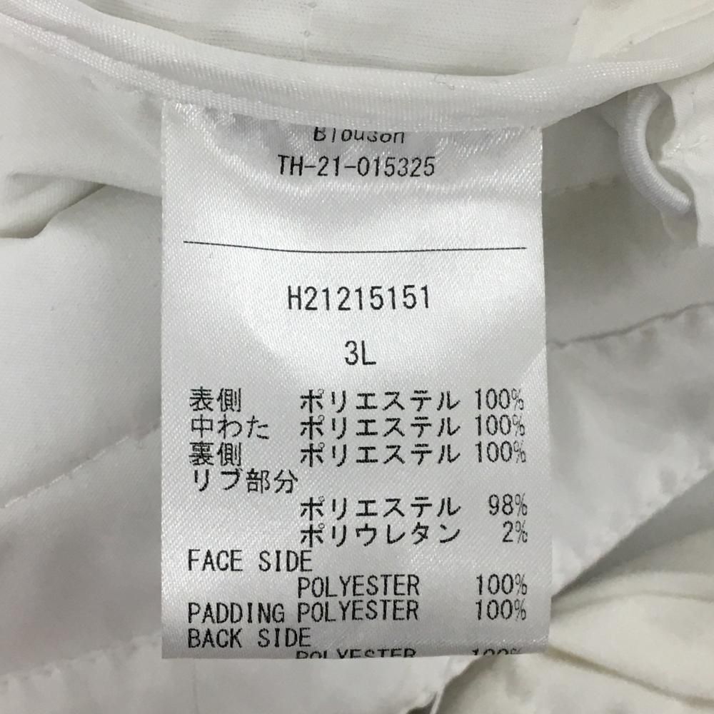 キャロウェイ 2WAY中綿ジャケット 白×ライトグレー 身頃迷彩柄