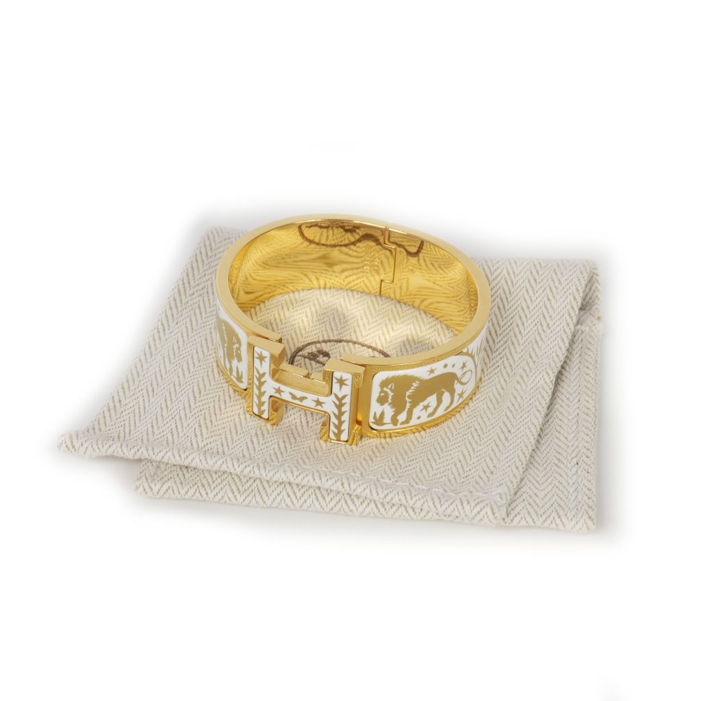 エルメス HERMES クリック・クラックH エナメル ブレスレット バングル