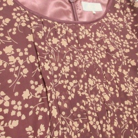 アリスバーリー Aylesbury 美品 大きいサイズ シフォンプリント