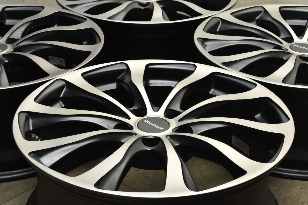 ブリヂストン バルミナ 18 in 7 5 J 42 PCD 114 3 アルファード ハリアー クラウン エクストレイル セレナ WR V ヴェゼル アテンザ