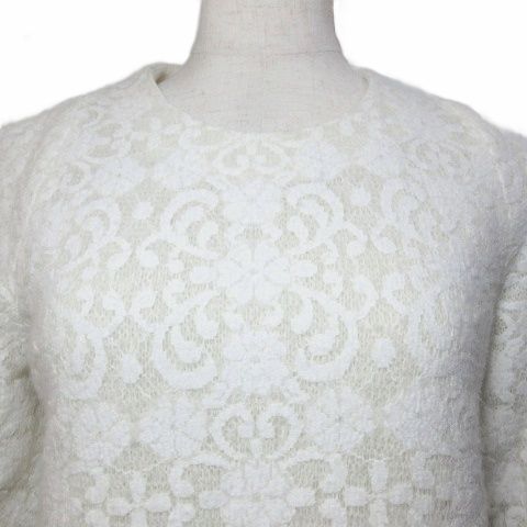 エポカ EPOCA THE SHOP&VOUSETES レースカットソー ニット 7分袖 プル