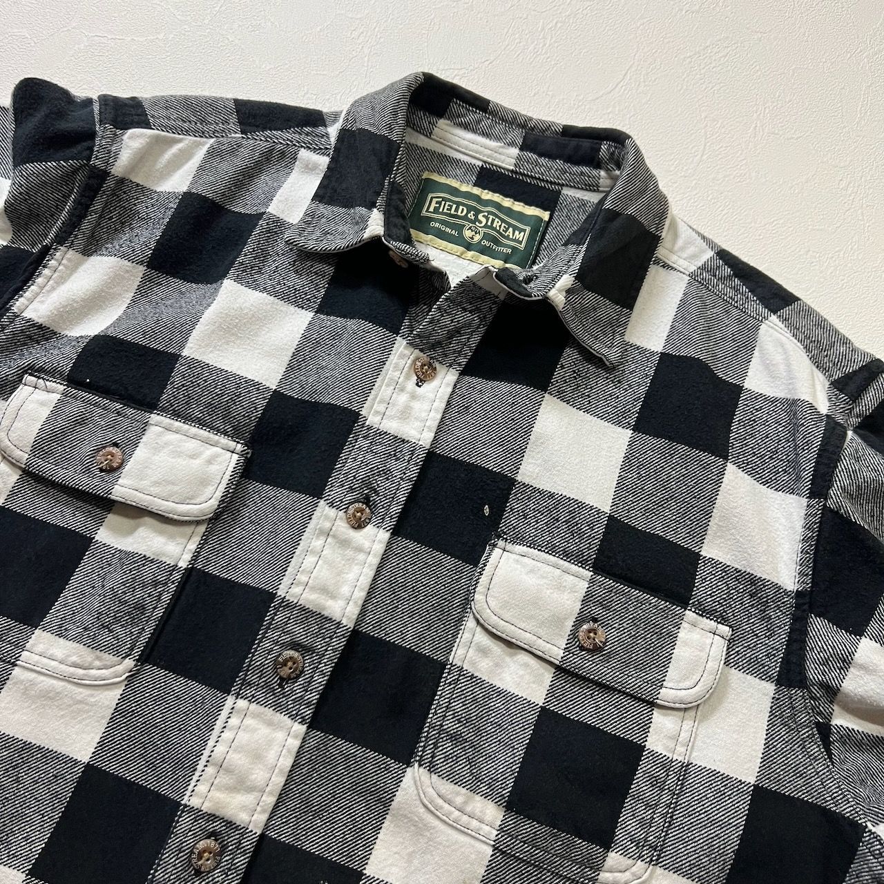 90s～ FIELD&STREAM ブロックチェック ネルシャツ 長袖シャツ