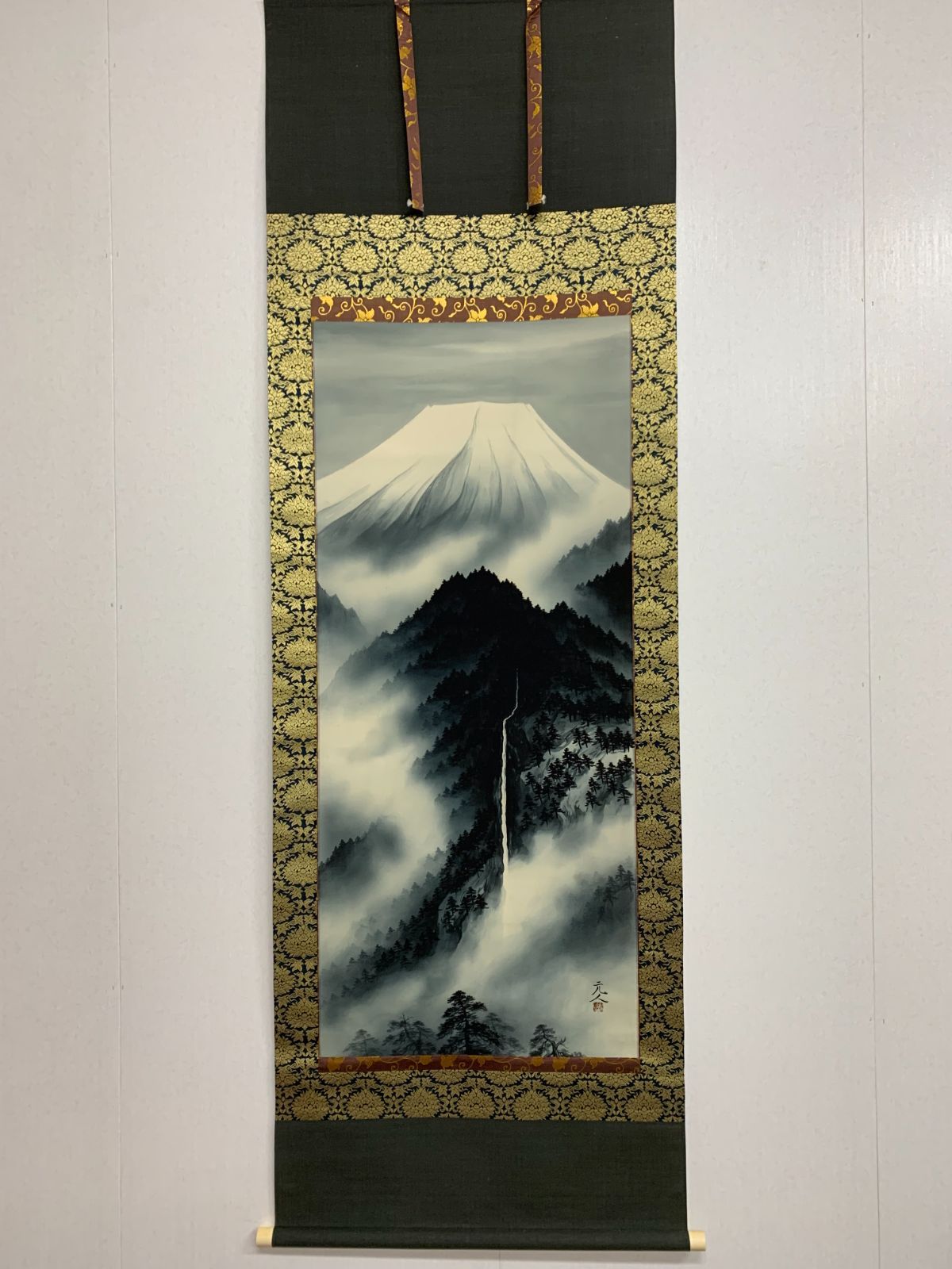 【掛け軸】176 杉原元人「富嶽瀑聲」児玉希望師事 三重の人 #茶掛 #掛軸 #古美術 #骨董 #お値下げ歓迎 #まとめてお取引歓迎