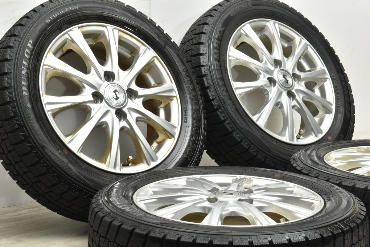 交換用に ジョーカー 14 in 4 5 J 45 PCD 100 ダンロップ ウィンターマックス WM 02 165 65 R パッソ ルーミー デリカD 2 トール ブーン