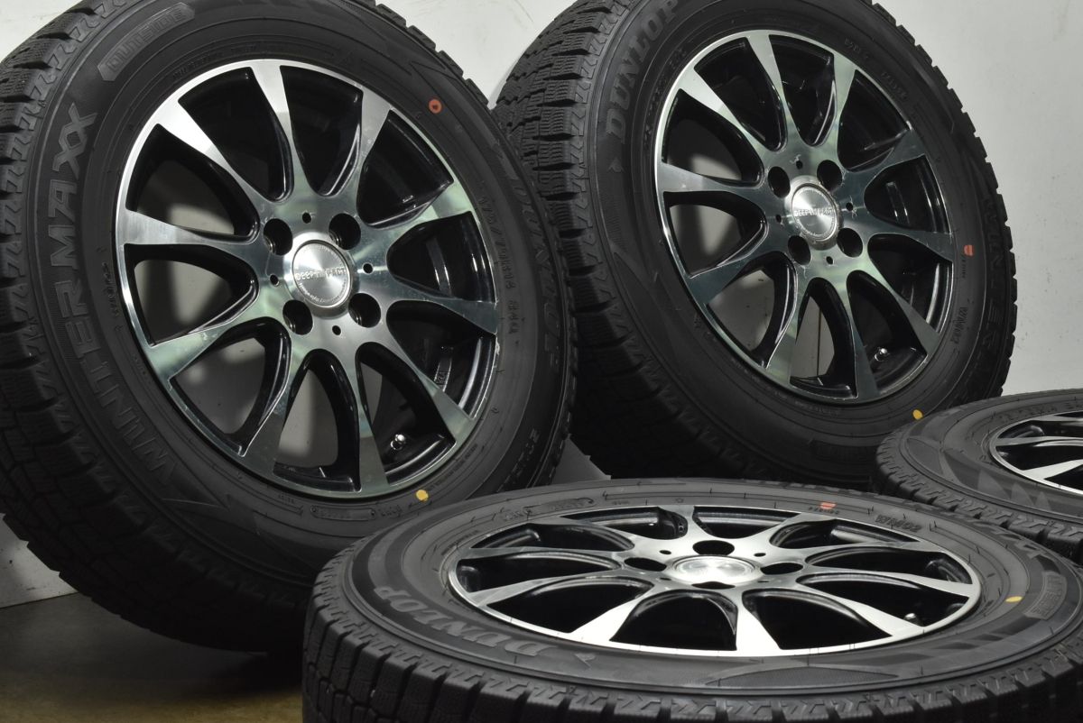 バリ溝 14 in 5 J 48 PCD 100 ダンロップ WM 02 175 70 R アクア ヴィッツ カローラ フィールダー フィット キューブ デミオ