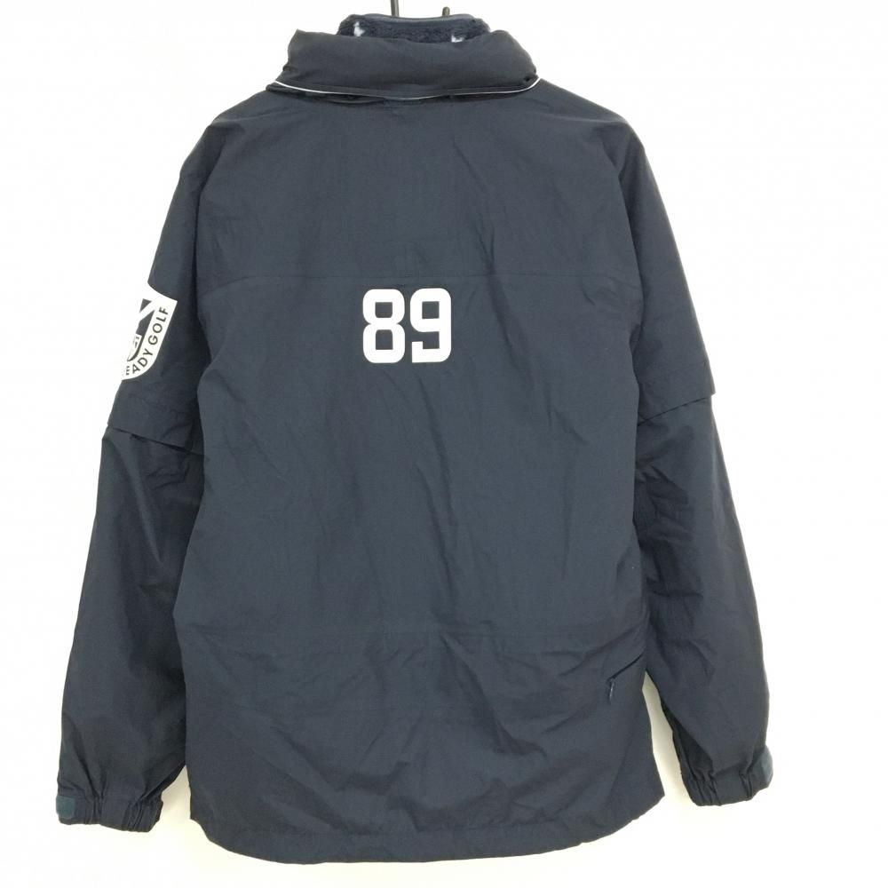 超 パーリーゲイツ 4 WAYジャケット ネイビー×白 フリースライナー付 止水テープ メンズ 6 XL ゴルフウェア PEARLY GATES