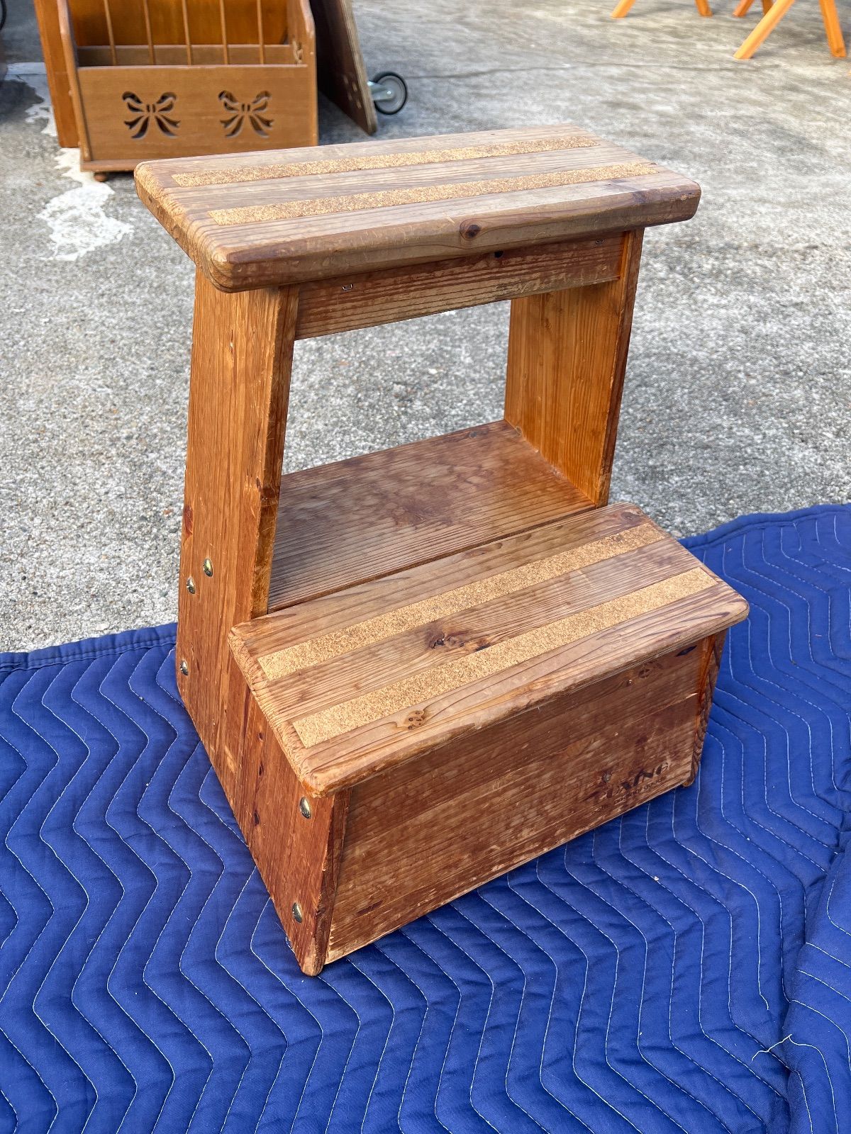 踏み台 スツール 飾り棚 飾り台 ディスプレイ アンティーク ビンテージ