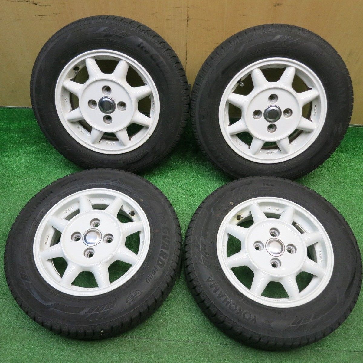 4本価格 スタッドレス 145 80 R 13 ヨコハマ アイスガード iG 60 ENKEI S A M TOUGH エンケイ サム タフ 13インチ PCD 100 4 H ス
