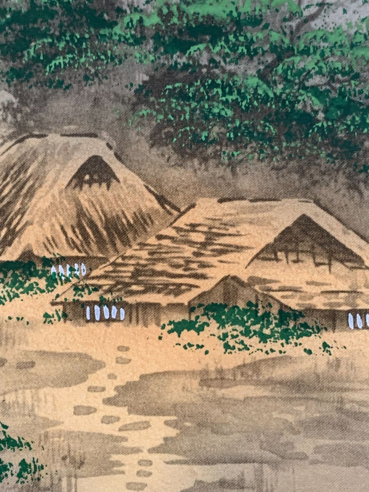 掛け軸】178 静山「彩色山水図」#茶掛 #掛軸 #古美術 #骨董 #お値下げ