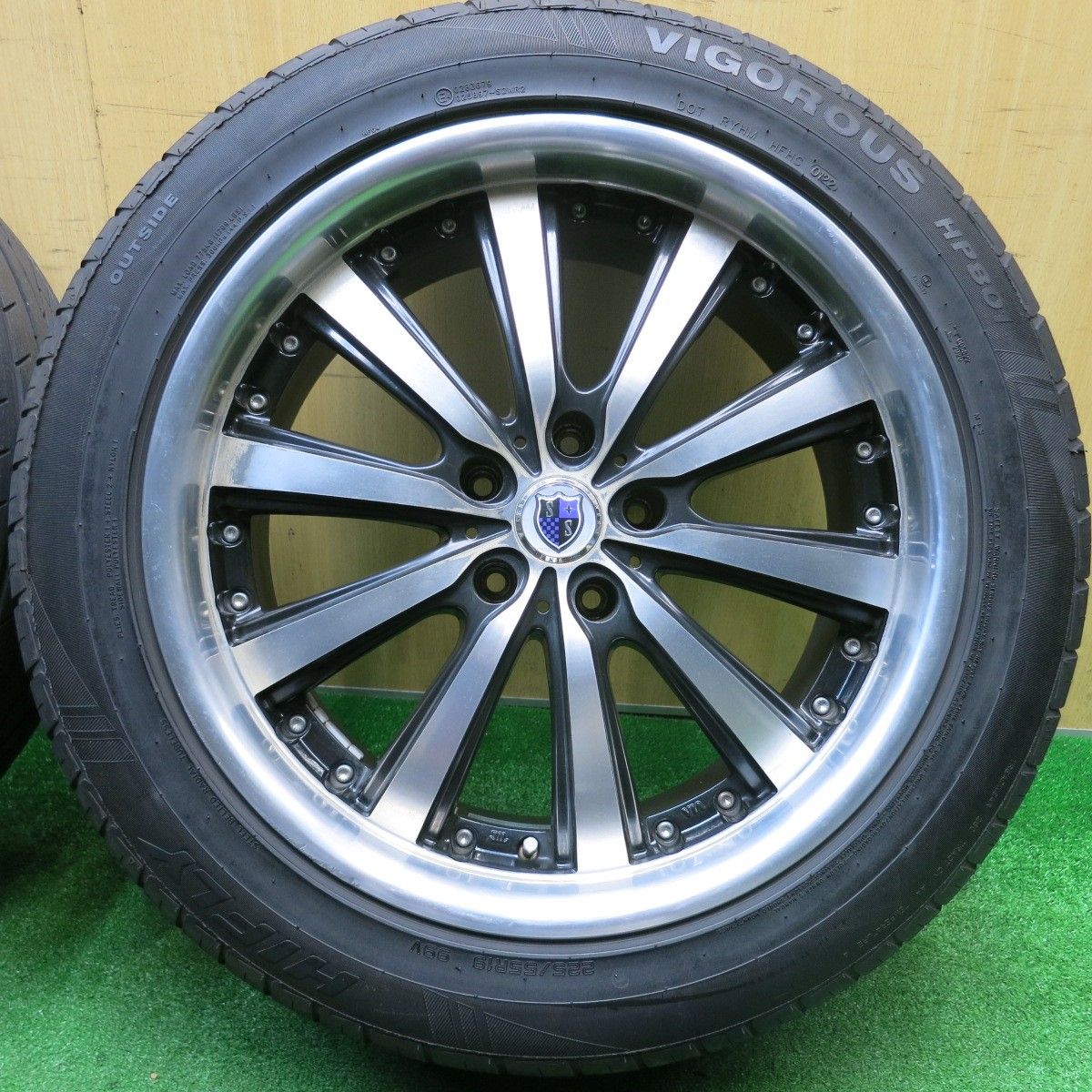 4本価格 22年 STEINER VS 5 共豊 225 55 R 19 ハイフライ HP 801 シュタイナー 19インチ PCD 114 3 H ノ