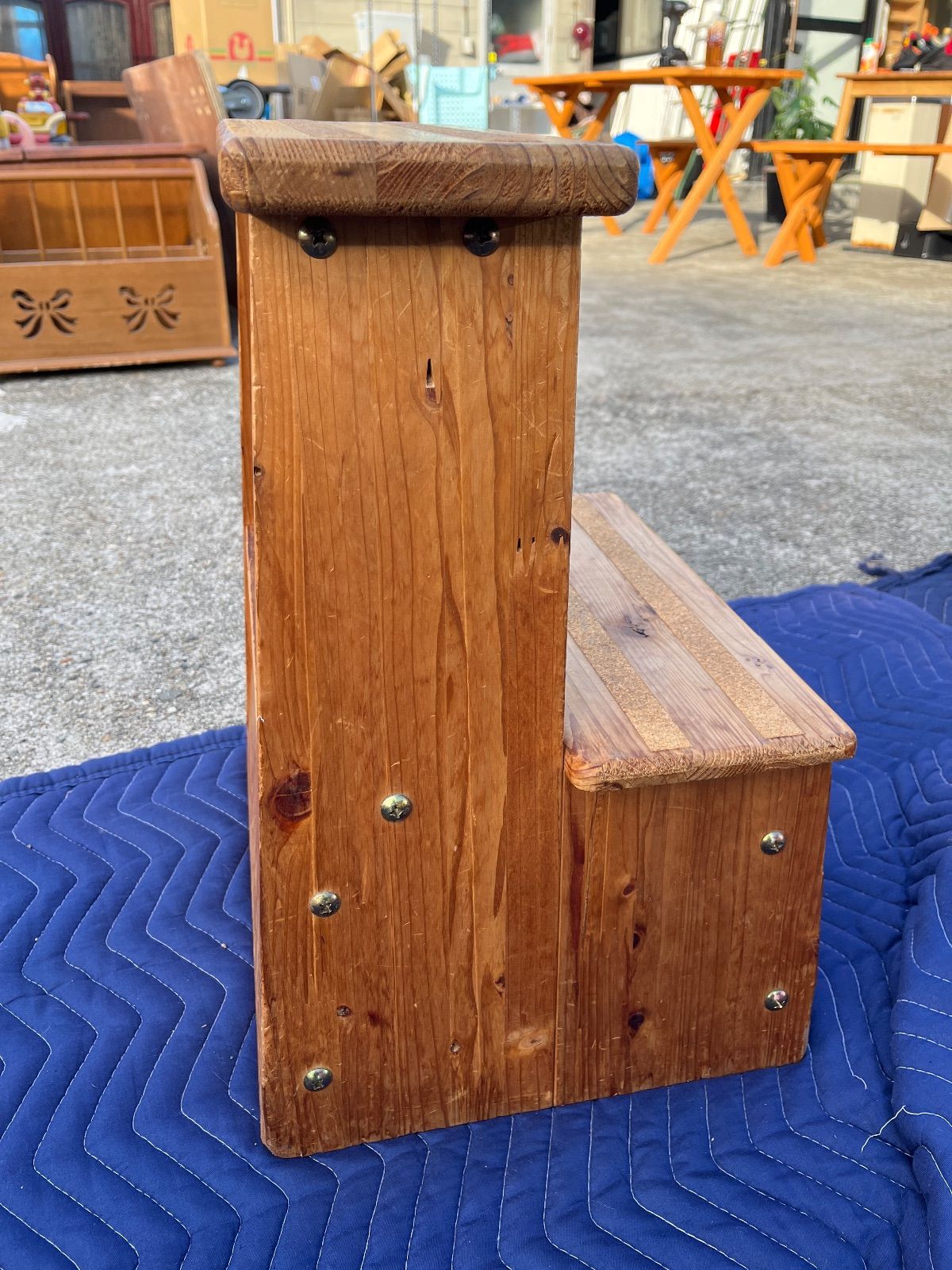 踏み台 スツール 飾り棚 飾り台 ディスプレイ アンティーク ビンテージ