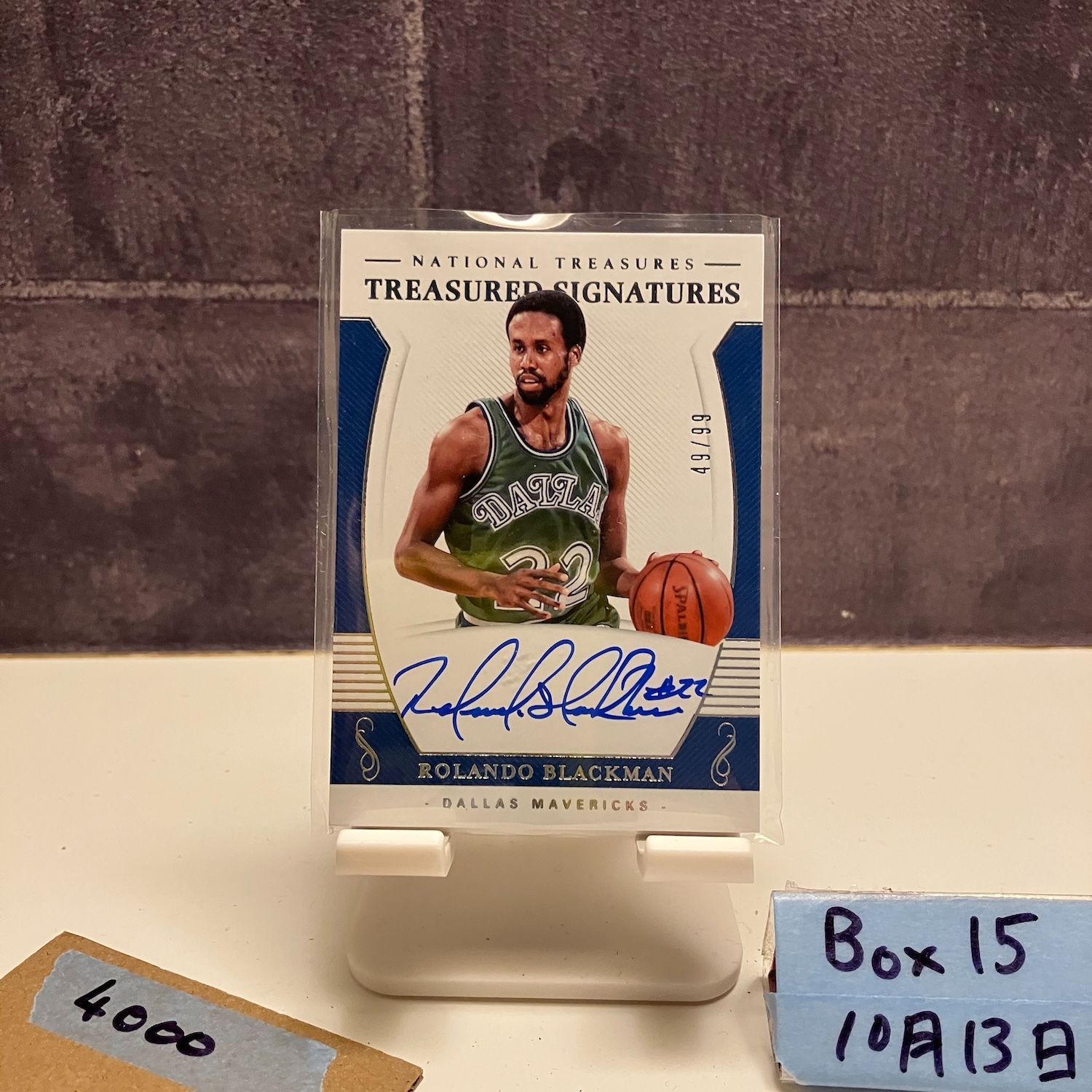 2018 Panini National Treasures Rolando Blackman 49/99 直筆サイン