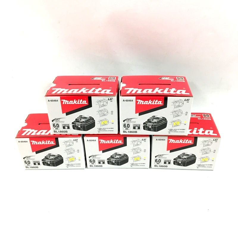 makita マキタ リチウムイオンバッテリー BL 1860 B A-60464 18 V 6.0 Ah 雪マーク付 残容量表示 セット DW 3695