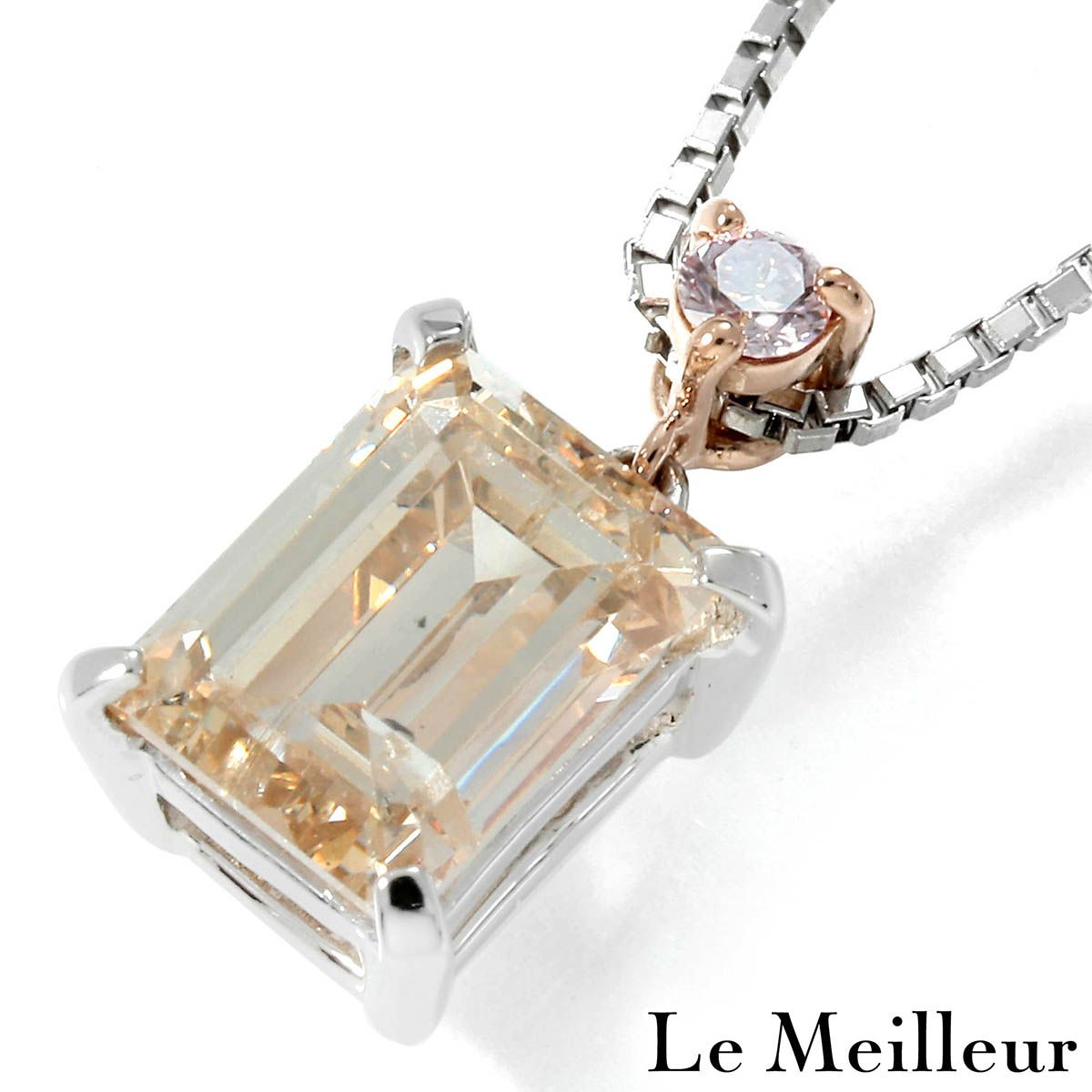 ブラウンダイヤモンド 1.372ct ピンクダイヤモンド プラチナ Pt950 