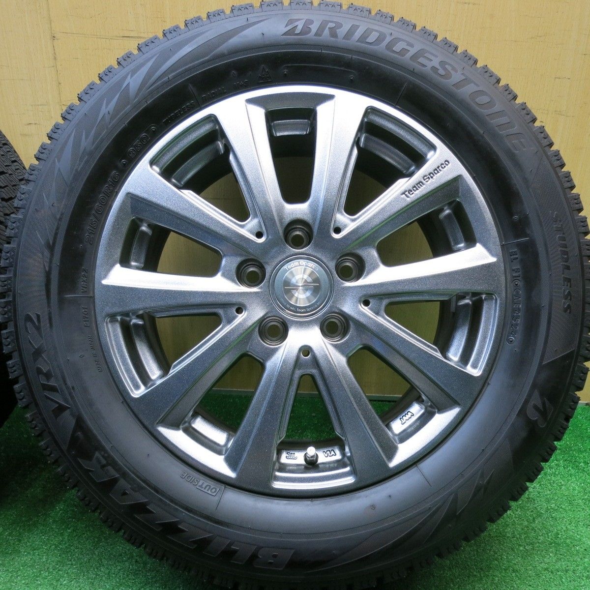 バリ溝！タイヤ前後セットブリヂストンBT016 中〜大型車 バリ溝