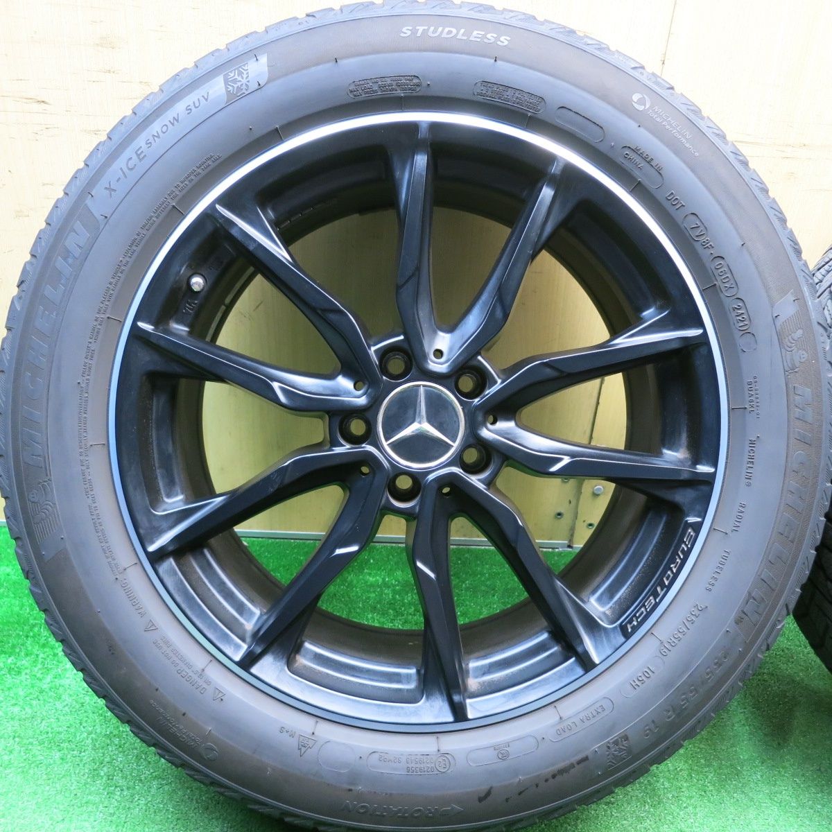 4本価格 21年 ベンツ 等 GL LINE 235 55 R 19 スタッドレス ミシュラン X ICE SNOW SUV ユーロテック GLライン 19インチ PCD 112 5 H ス 19インチ タイヤ ホイールセット