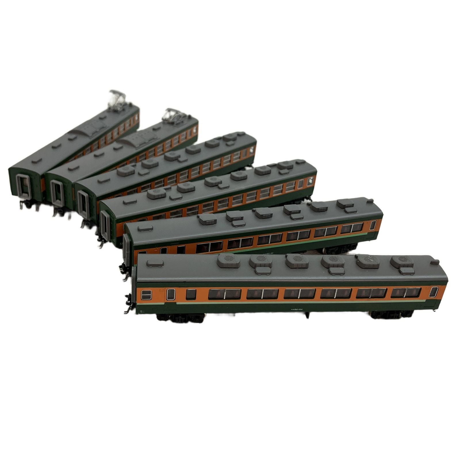 KATO 国鉄 153系 鉄道模型 Nゲージ 全6両セット グリーン帯入 2両 カトー