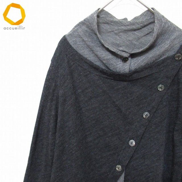 慈雨 センソユニコ カットソー 長袖Tシャツ 重ね着風 レディース a 974330