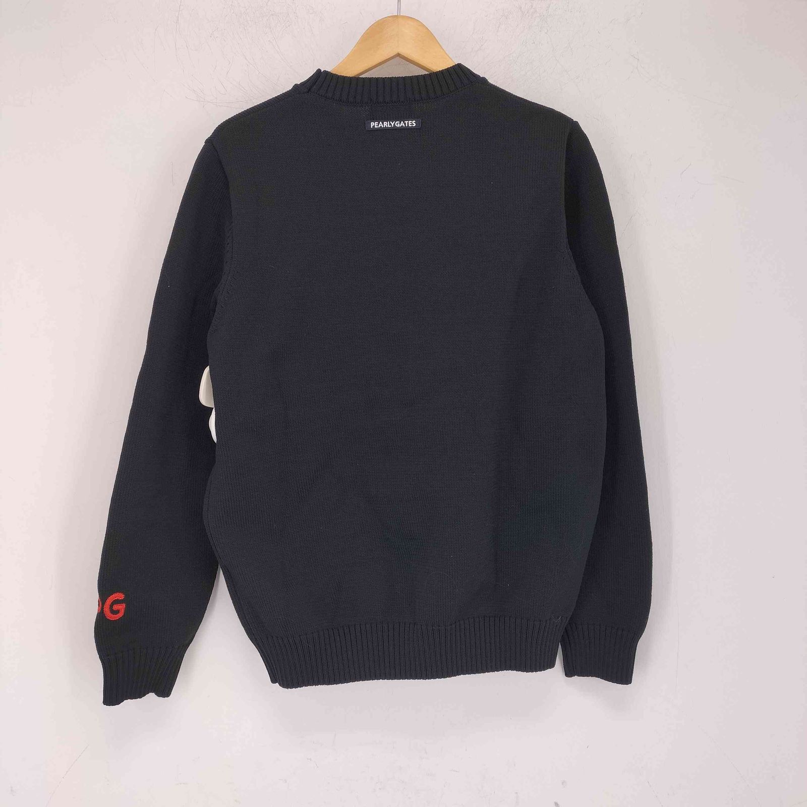 パーリーゲイツ PEARLY GATES インターシャクルーネックニット ウサギ