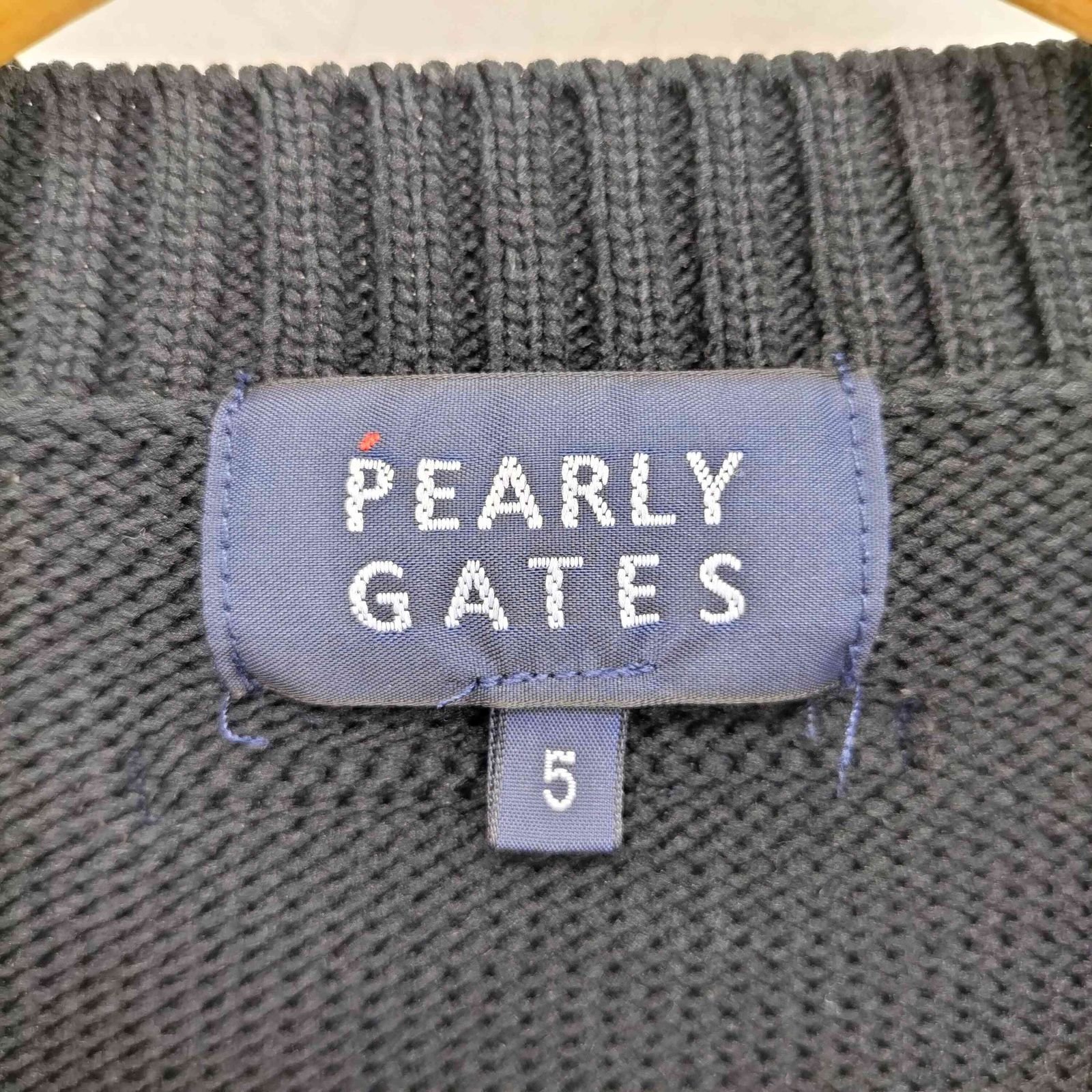 パーリーゲイツ PEARLY GATES インターシャクルーネックニット ウサギ