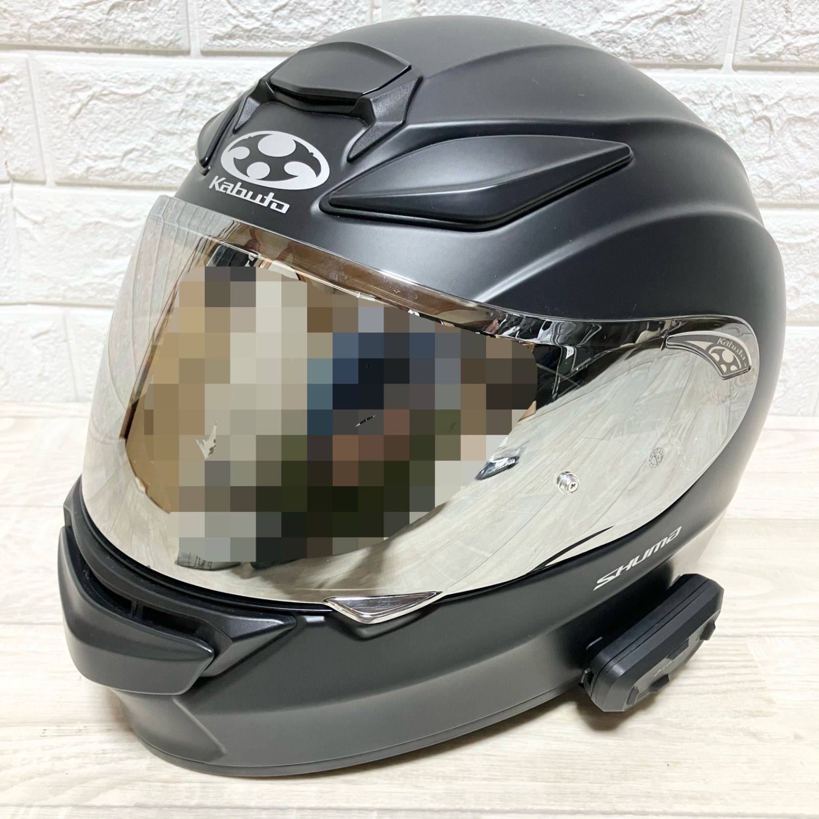 Kabuto フルフェイスヘルメット S マットブラック cardoインカム付き Kabuto フルフェイスヘルメット S マットブラック cardoインカム付き