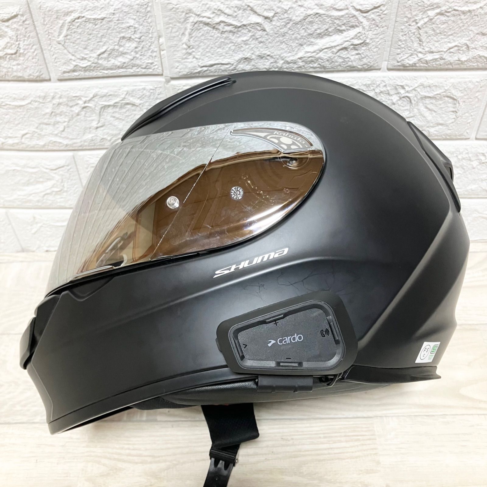 極美品 インカム付き Kabuto カブト SHUMA シューマ Mサイズ フル