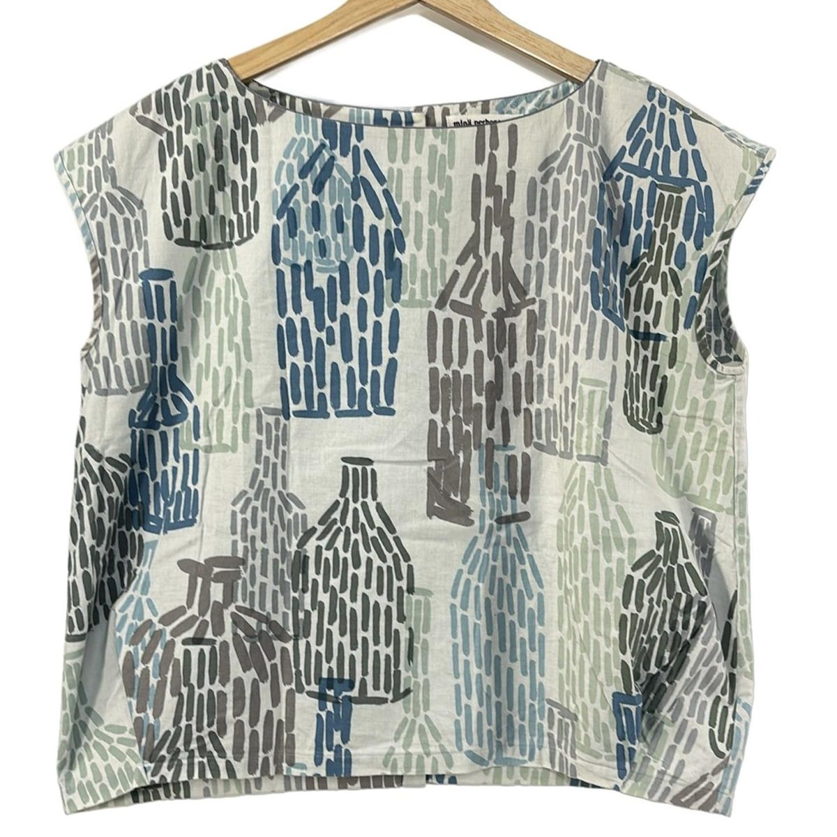 mina perhonen ミナペルホネン ノースリーブカットソー サイズ38 M レディース - ベージュ×カーキ×マルチ