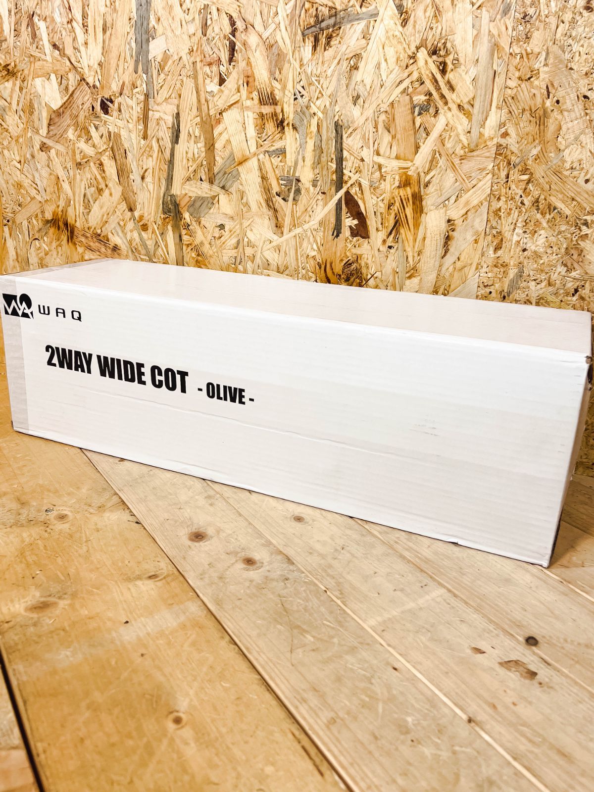 未使用未開封】WAQ 2WAY WIDE COT - OLIVE
