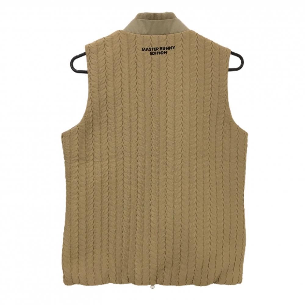 超 マスターバニー アウターベスト ブラウン 凹凸生地 レディース 1 M ゴルフウェア MASTER BUNNY EDITION